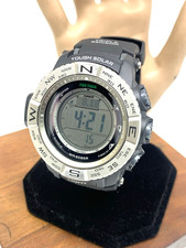Relógio Casio Pro Trek masculino PRW-3500 solar sensor triplo digital preto resina 3414, usado comprar usado  Enviando para Brazil