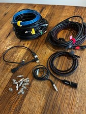 Cabos e conectores BNC, cabos HDMI bolsa para produção profissional de vídeo, usado comprar usado  Enviando para Brazil