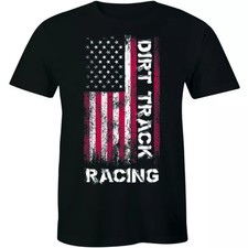 NOVO! Camiseta Dirt Track Racing Stand Up For American Flag P-3XL comprar usado  Enviando para Brazil