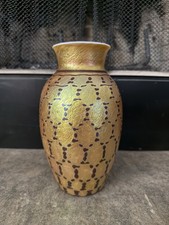 Vaso de ouro iridescente cesta indiana Lundberg sem assinatura 8,5 pol **LEIA** comprar usado  Enviando para Brazil