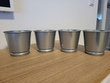 Blumentöpfe silber 4er gebraucht kaufen  Hannover