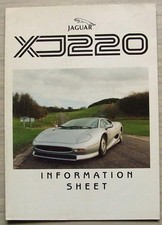 Jaguar xj220 information d'occasion  Expédié en Belgium