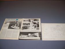 Vintage..aquiduct boat... plan for sale  Columbus