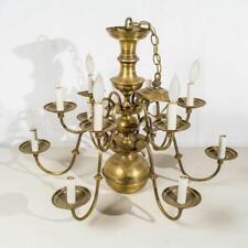 Usado, Candelabro de vidro vintage latão 12 velas (mais downlight) comprar usado  Enviando para Brazil