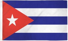 Bandeira nacional cubana internacional Cuba 2x3 pés poli bandeira nacional comprar usado  Enviando para Brazil