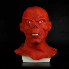 Máscara de terror Halloween máscara caveira vermelha cosplay festa zumbi máscara de super-herói comprar usado  Enviando para Brazil