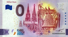 Używany, Zero euro banknot - 0 euro - katedra w Kolonii - dzwonek św. Piotra "Dicker Pitter" 2025-8 na sprzedaż  Wysyłka do Poland
