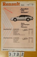 Renault alpine turbo d'occasion  Meyzieu