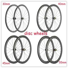 Conjunto completo de rodas de bicicleta de estrada 700C fibra de carbono 30/40/45/55 mm Clincher rodas de bicicleta comprar usado  Enviando para Brazil