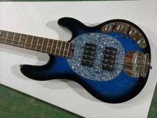 Baixo elétrico preto azul 4 cordas jacarandá traste circuito ativo comprar usado  Enviando para Brazil