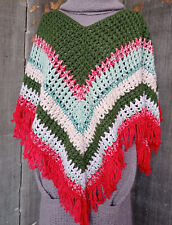 Poncho vintage unique d'occasion  Beaumont-de-Lomagne