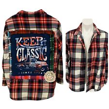 Upcycled flannel shirt for sale  Orting