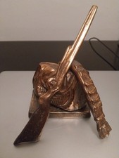 Sculpture bronze chasseur d'occasion  Saint-Just-en-Chaussée