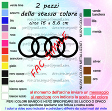 Adesivi audi anelli usato  Villanova di Camposampiero