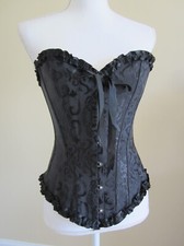 Black floral overbust d'occasion  Expédié en Belgium