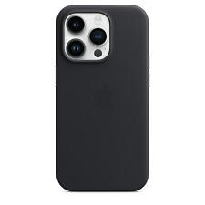 Używany, Oryginalne / oficjalne skórzane etui Apple iPhone 14 Pro - Midnight (czarne) - Nowe na sprzedaż  Wysyłka do Poland