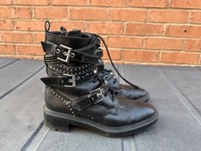 Zara black leather for sale  ALCESTER