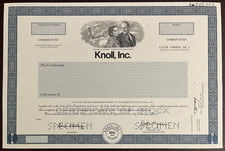 Knoll inc. specimen d'occasion  Expédié en Belgium