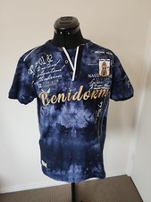 Violento Mens Vintage Wear Polo Tie-dyed Blue Logo Tamanho L comprar usado  Enviando para Brazil