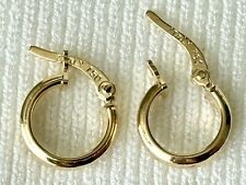 Brincos de argola de ouro maciço 18k real comprar usado  Enviando para Brazil