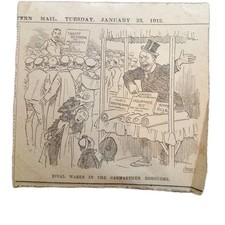 1912 political cartoon for sale  NEWTOWN