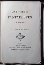 Historiens fantaisistes thiers d'occasion  Le Havre-