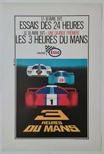Pastre Les 3 heures du Mans 1971 Affiche Originale Automobile Sport Sarthe, usado comprar usado  Enviando para Brazil