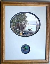 Painting fishing labrador d'occasion  Expédié en Belgium