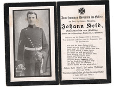 Sterbebild wk1 soldat gebraucht kaufen  Günzburg
