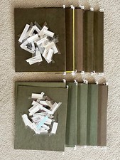 Usado, 50 Pastas de Arquivo Penduradas Pendaflex Carta USADA Verde 1/5-Cut Ajustável com Abas comprar usado  Enviando para Brazil