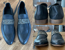 Distressed leather slippers gebraucht kaufen  Köln