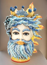 Testa uomo ceramica usato Testa uomo ceramica usato  Caltagirone