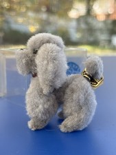 Usado, Estatueta poodle cinza difuso vintage brinquedo de lã feito na Áustria ARA comprar usado Usado, Estatueta poodle cinza difuso vintage brinquedo de lã feito na Áustria ARA comprar usado  Enviando para Brazil