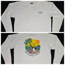 Camisa manga longa vintage bar restaurante THE TROPICAL PENGUIN PORTLAND MAINE 1989 GG, usado comprar usado  Enviando para Brazil