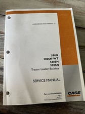 EIXOS MANUAIS DE SERVIÇO CASE 580N 580SN WT 590SN Freios Direção Livraria Reparo comprar usado  Enviando para Brazil