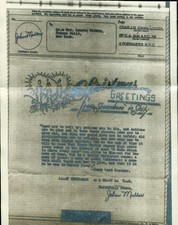 Segunda Guerra Mundial V Mail Christmas Greetings from Somewhere in Sicily to Seneca Falls NY 1943 comprar usado  Enviando para Brazil