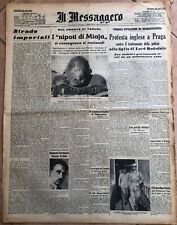 Il Messaggero Foto Mussolini giornale originale 1938 N. 130 Biennale Venezia usato  Roma