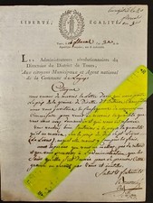 Używany, Bel ensemble révolutionnaire, de Tours aux citoyens de Luynes et La Roche/loire na sprzedaż  Wysyłka do Poland