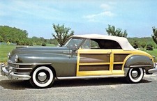 Usado, Cartão postal 1948 Chrysler Town & Country conversível NJ Roaring 20 carros K6 comprar usado  Enviando para Brazil