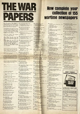 Advertisement war papers for sale  NORTHAMPTON