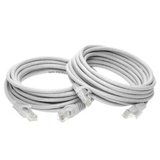 Cabo de rede CAT6 Ethernet Patch Cord RJ45 LAN cinza 1,5 pés a 20 pés pacote múltiplo LOTE comprar usado  Enviando para Brazil