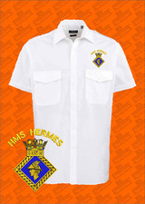Hms hermes embroidered for sale  LISKEARD