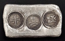 MK Barz, Pirates Treasure, One Troy Oz. Barra de prata fina 999! SEM RESERVA! comprar usado  Enviando para Brazil