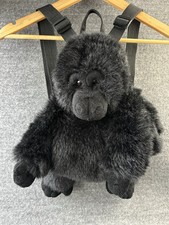 MOCHILA AURORA WORLD BLACK GORILLA APE MACACO PELÚCIA COM ZÍPER ALÇAS AJUSTÁVEIS comprar usado  Enviando para Brazil