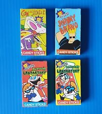 CONJUNTO DE PACOTES DE CIGARRO DOCE CARTÕES JOHNNY BRAVO LABORATÓRIO DEXTERS REDE DE DESENHOS ANIMADOS, usado comprar usado  Enviando para Brazil