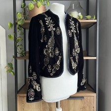 Zara velvet jacket for sale  HARPENDEN