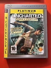 UNCHARTED 1 DRAKE'S FORTUNE PS3 PLATINUM ITALIANO COMPLETO Disco Come Nuovo, usado comprar usado  Enviando para Brazil