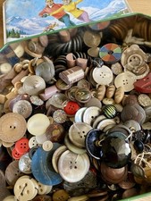 Old button tin for sale  LYMINGTON