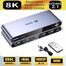 Switch 4 portas 8K HDMI 2.1 4 em 1 saída 4K 120Hz HDR HDMI 2.1 switcher 4X1 HDCP 2.3 comprar usado  Enviando para Brazil
