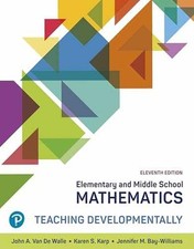 Elementary and Middle School Mathematics: - Paperback, by Van de Walle - Good comprar usado  Enviando para Brazil